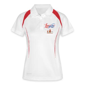 T-shirt Lugano pour les fans de voile - Polo respirant Femme - blanc/marine - Devant