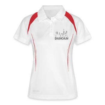DOMICILE - Polo respirant Femme - blanc/marine - Devant