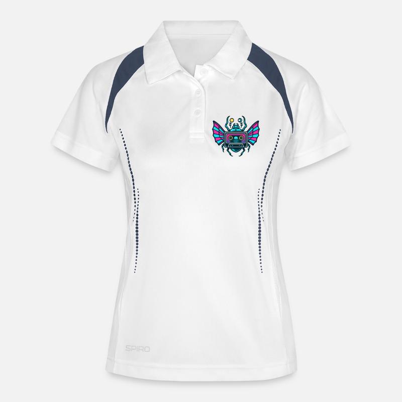 Neon Mixtape Scarab - Women's Polo breathable - white/navy