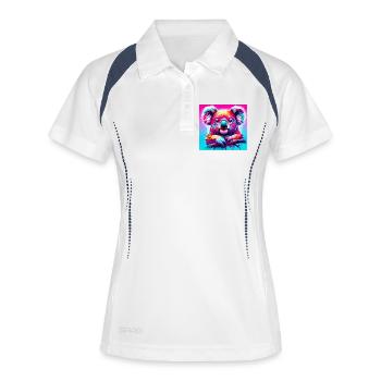 Koala - Polo respirant Femme - blanc/marine - Devant