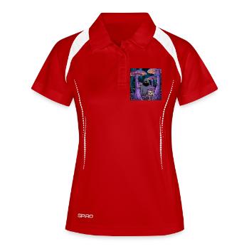 Mystic Forest with Glowing Entities - Women's Polo breathable - white/navy - Front