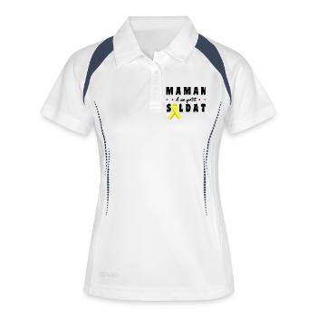 Uni Contre le Cancer Golden September Soutien - Polo respirant Femme - blanc/marine - Devant