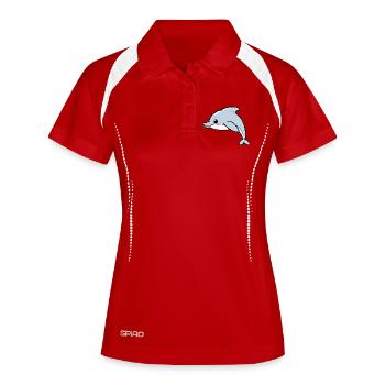 Dolphin - Women's Polo breathable - white/navy - Front