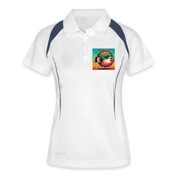 Blowfish - Polo respirant Femme - blanc/marine - Devant
