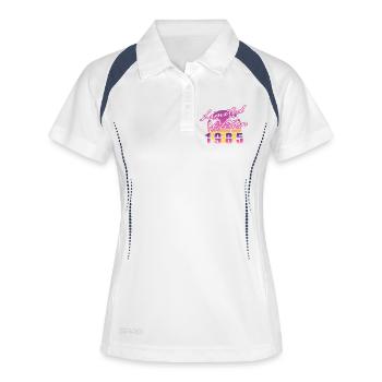 40ème Anniversaire Edition Limitée 1985 - Polo respirant Femme - blanc/marine - Devant