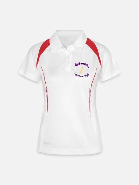 Wet Nose Warm Heart Daily Illustration - Women's Polo breathable - white/navy