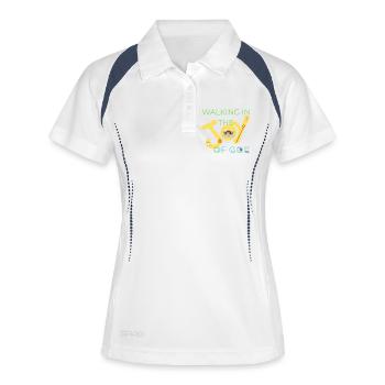 Yes til Guds kjærlighet-Motiv - Polo respirant Femme - blanc/marine - Devant