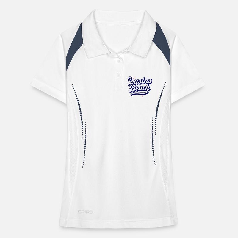 Cousins Beach – Retro Script Design Women's Polo breathable