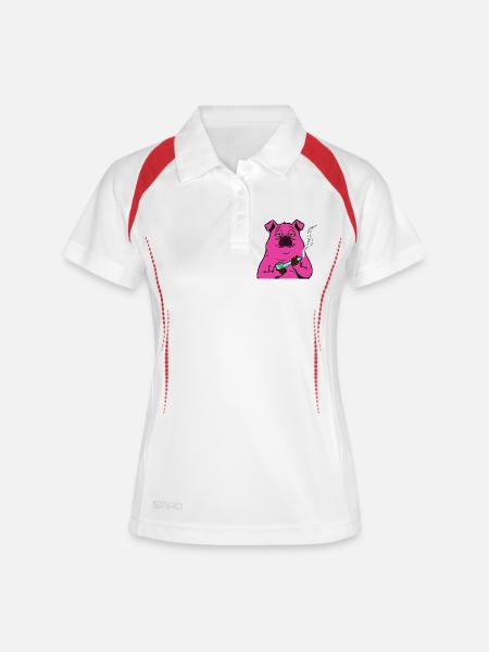 SAU relaxes - Women's Polo breathable - white/navy