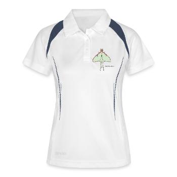 butterfly - Women's Polo breathable - white/navy - Front
