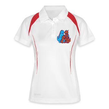 Dragon Family - Women's Polo breathable - white/navy - Front