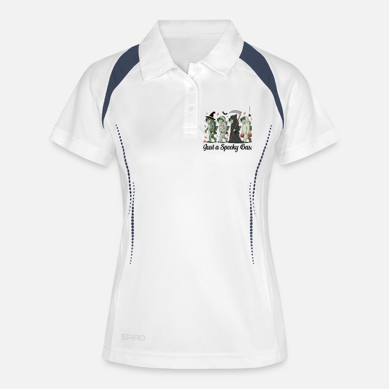 Disguised Fish Creatures Halloween Perch Angler - Women's Polo breathable - white/navy