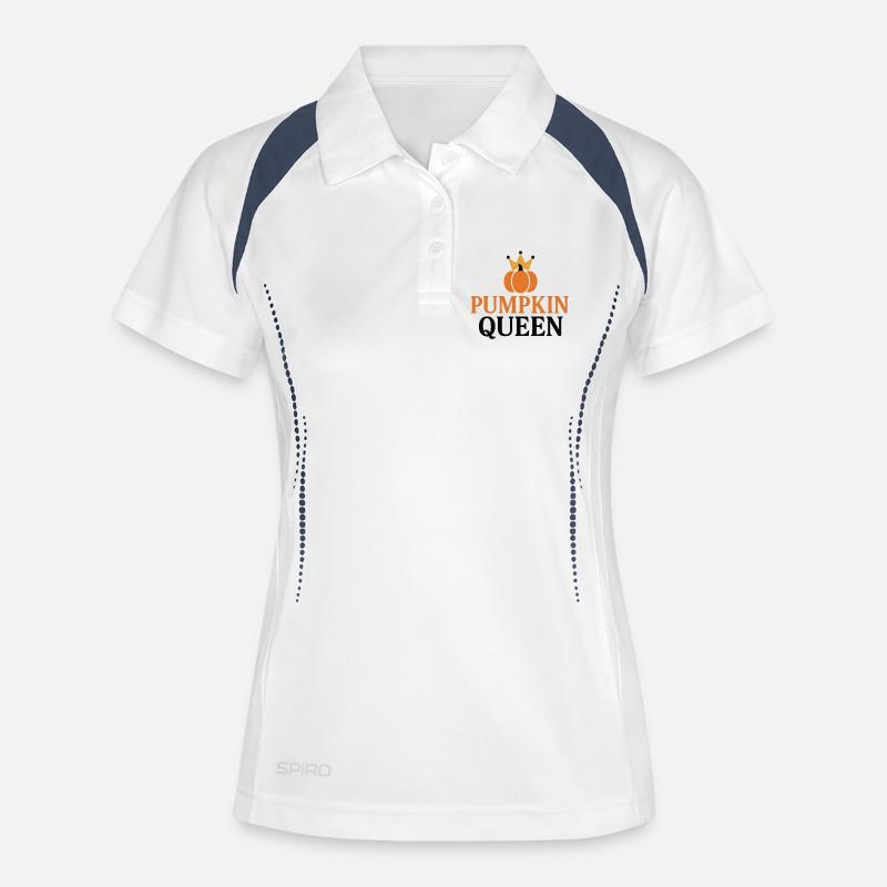 Pumpkin Queens Design - Women's Polo breathable - white/navy
