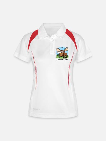 Emil... and on it goes - Women's Polo breathable - white/navy