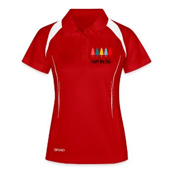 HAPPY NEW YEAR. NEW YEAR'S EVE. NEW YEAR - Women's Polo breathable - white/navy - Front