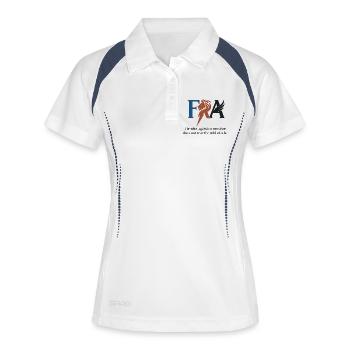 Design with Lion Portrait and Aesthetics - Women's Polo breathable - white/navy - Front