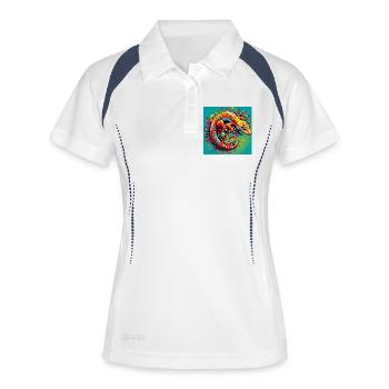 Gecko - Women's Polo breathable - white/navy - Front