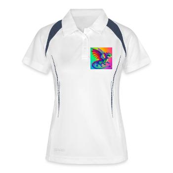 dragon - Polo respirant Femme - blanc/marine - Devant