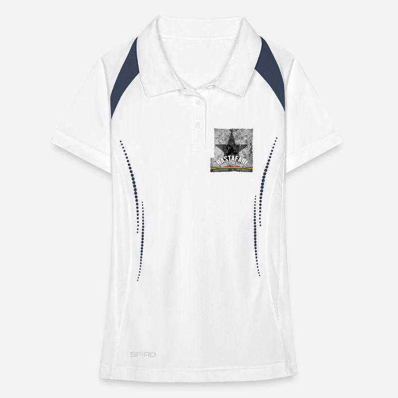 Rastafari Roots Reggae Star Graphics Women's Polo breathable
