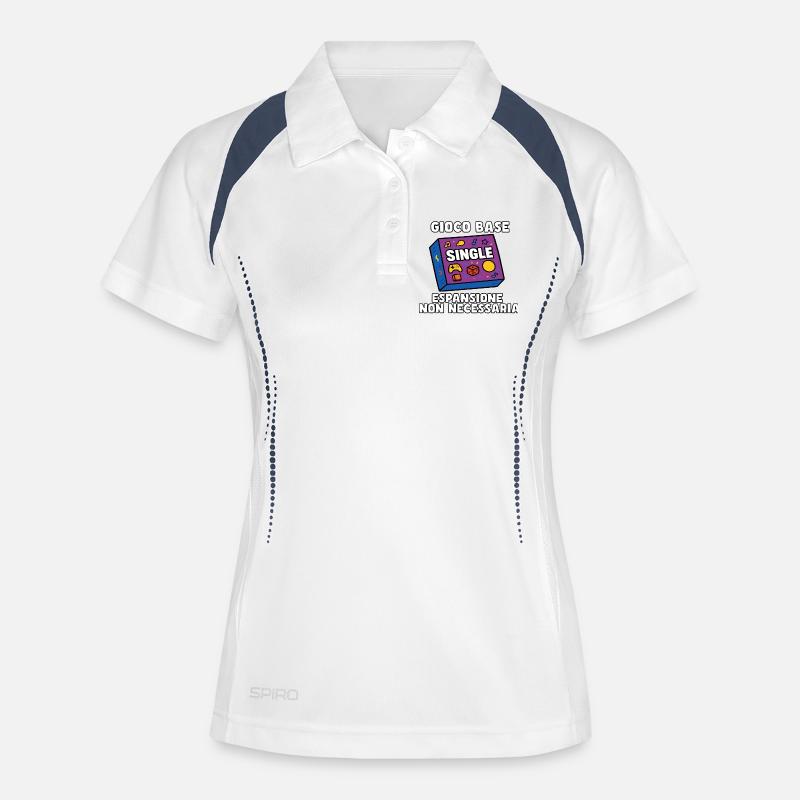 Base game: No expansion - Women's Polo breathable - white/navy