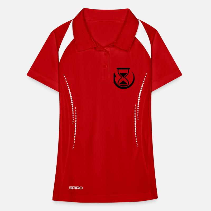 Graphiques de rotation temporelle Polo respirant Femme