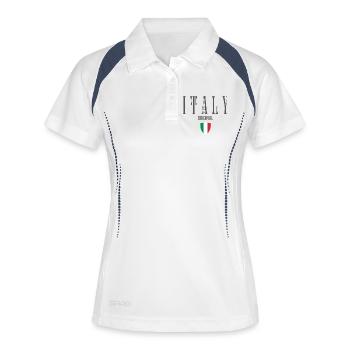 Originally from Italy, born in Italy - Women's Polo breathable - white/navy - Front