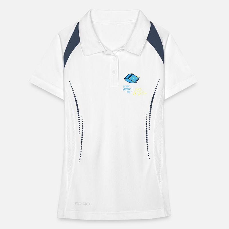plus de paillettes Polo respirant Femme