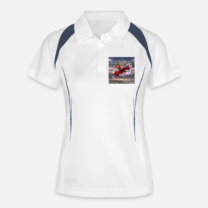Enter the Maxima  - Women's Polo breathable - white/navy