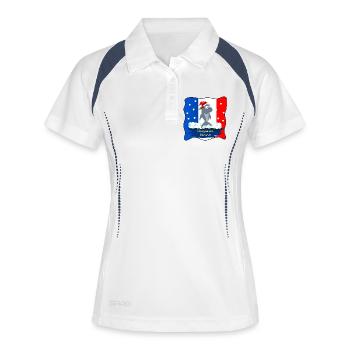 Joyeux Noël Requins France - Polo respirant Femme - blanc/marine - Devant
