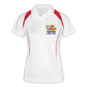Peach Tennis - Women's Polo breathable - white/navy - Front