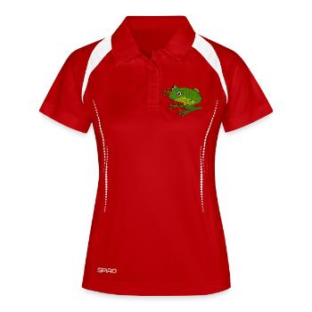 Frog - Women's Polo breathable - white/navy - Front