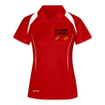 Bauer - Frauen Polo atmungsaktiv - Weiß/Navy - Vorne