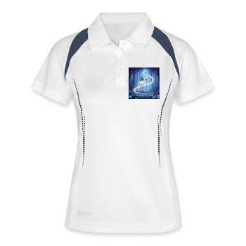 Signpost of Light in the Unicorn Forest - Women's Polo breathable - white/navy - Front