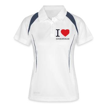 I Love Birmingham - Women's Polo breathable - white/navy - Front