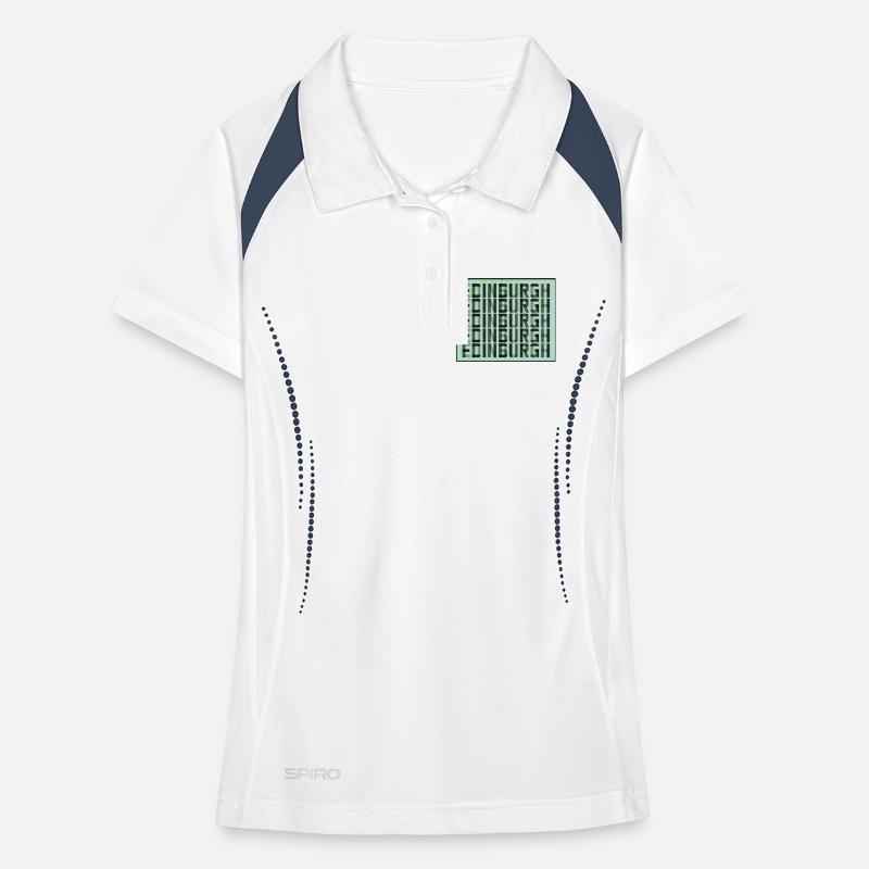 Edinburgh Grid Pattern Women's Polo breathable