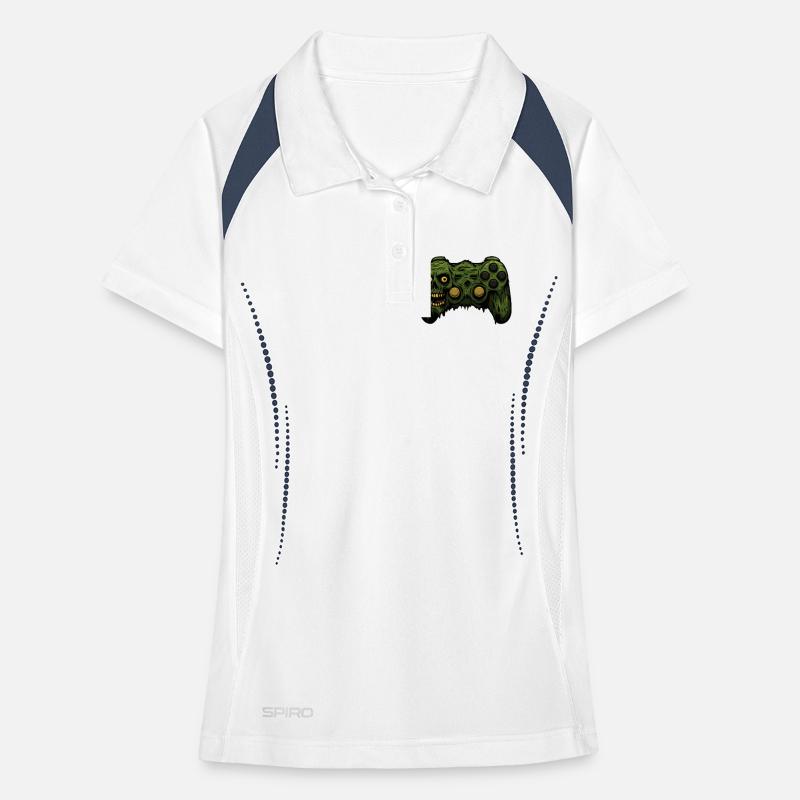 Zombie Controller Grunge Tee Frauen Polo atmungsaktiv