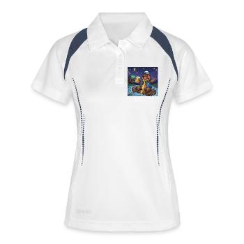 Beaver Night Beer Adventure - Women's Polo breathable - white/navy - Front