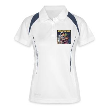 Situationship Astronaut and Alien - Women's Polo breathable - white/navy - Front