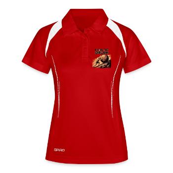 Vivre le rêve - T-shirt drôle Sisyphos - Polo respirant Femme - blanc/marine - Devant