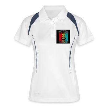 18e anniversaire de Retro Gamer - Polo respirant Femme - blanc/marine - Devant