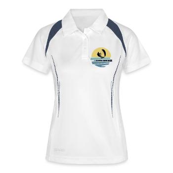 Vent Soleil Fun Kitesurfeur - Polo respirant Femme - blanc/marine - Devant