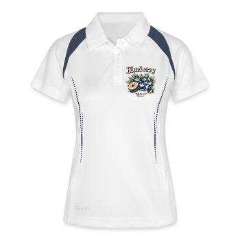 Vintage Blueberries - Women's Polo breathable - white/navy - Front
