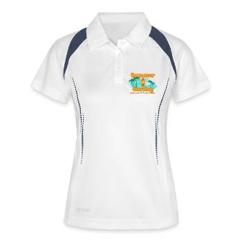 Surf - Polo respirant Femme - blanc/marine - Devant