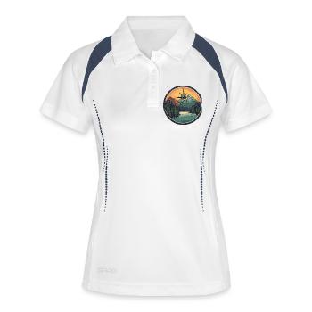 Mountains Compass - Women's Polo breathable - white/navy - Front