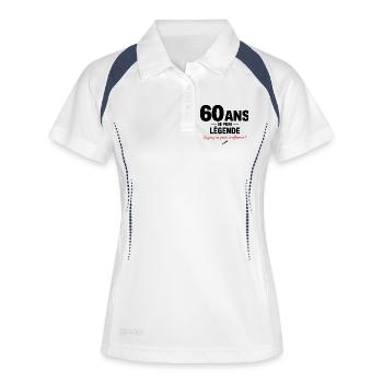 60 Years of Pure Legend Funny Birthday Gift - Women's Polo breathable - white/navy - Front