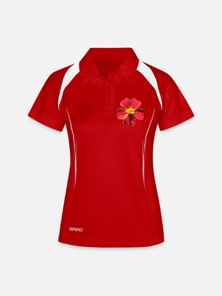 Tagetes - Women's Polo breathable - white/navy