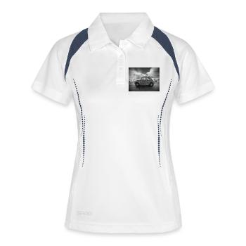 Vintage New York Taxi - Polo respirant Femme - blanc/marine - Devant
