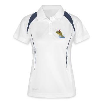 Carpe - Polo respirant Femme - blanc/marine - Devant