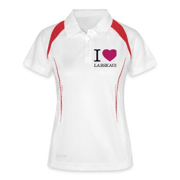 I love Labskaus - Women's Polo breathable - white/navy - Front