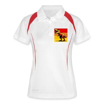 dinosaur - Women's Polo breathable - white/navy - Front